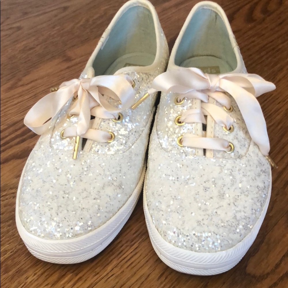 Kate Spade Keds x New York Glitter Sneakers